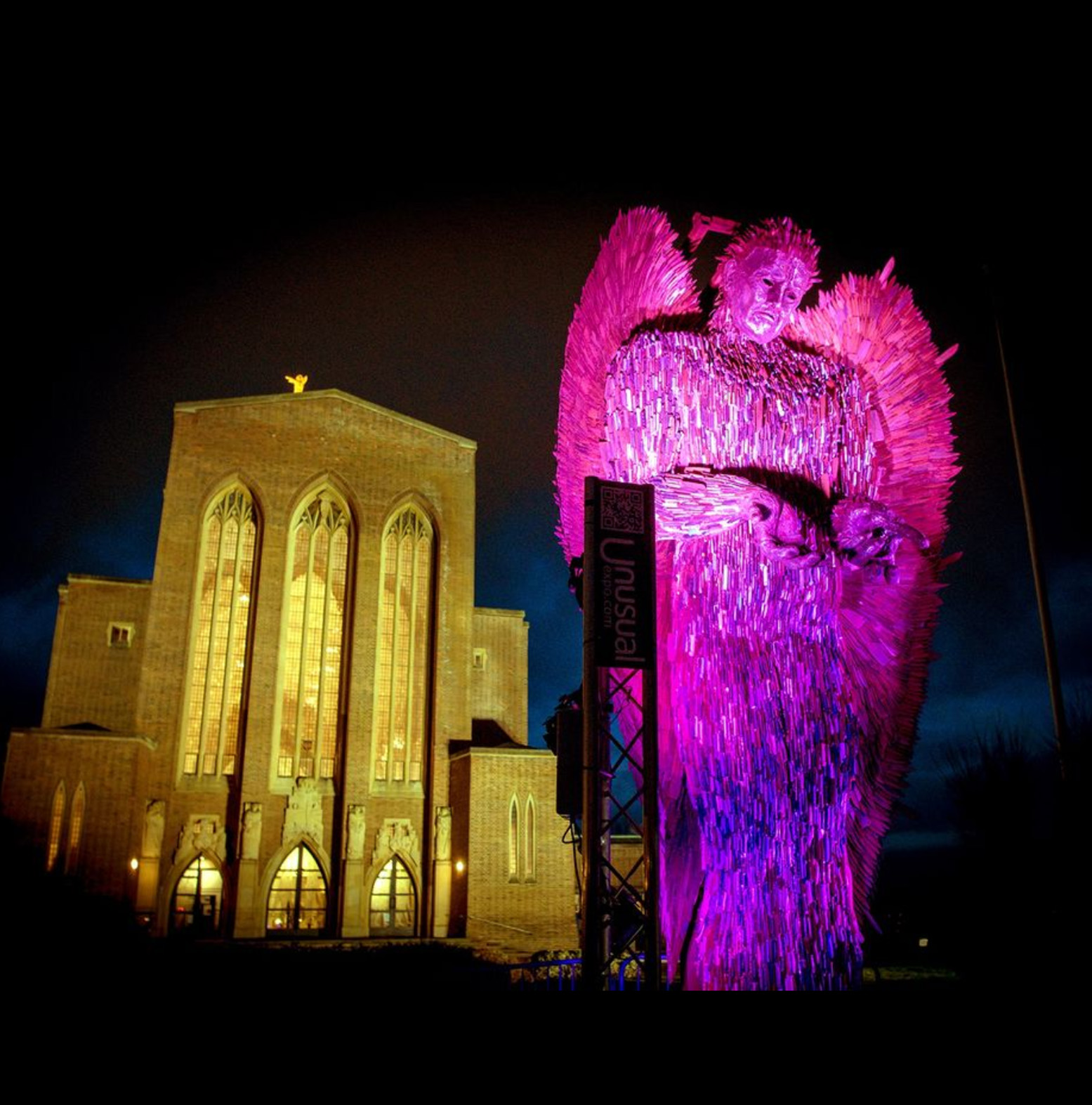 Guildford Cathedral Knife Angel