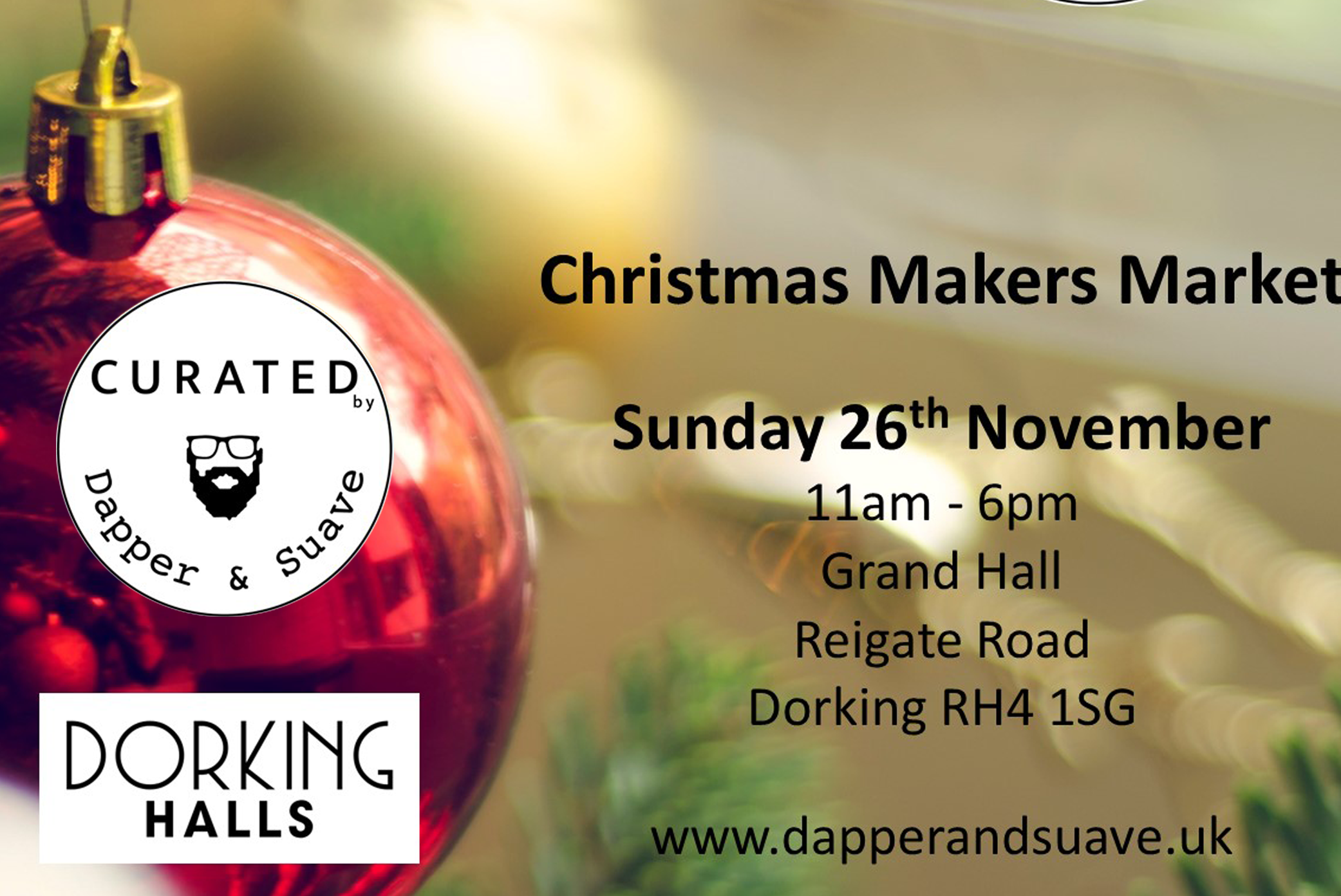 Curated By Dapper & Suave BIG Christmas Market